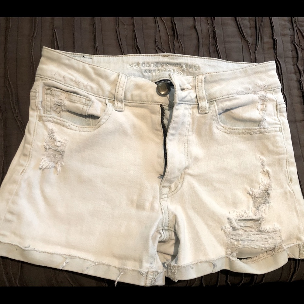 American Eagle distressed shorts